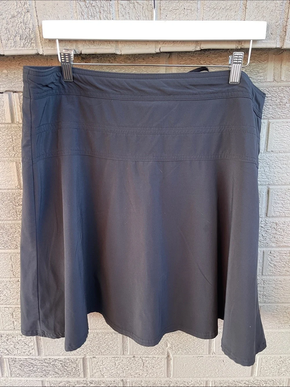 Athleta Black Skort with Side Zip- size 14